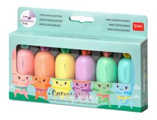 Legami - Pack de 6 mini surligneurs - couleurs pastels assorties