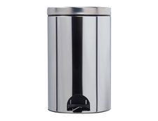 Rossignol SANELIA - Poubelle à pédale - 20 L - acier inoxydable