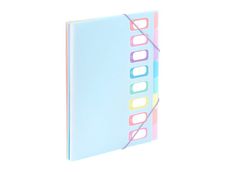 Viquel Rainbow Pastel - trieur à soufflet - pour A4 - à onglets - disponible en différents coloris