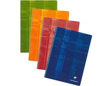Clairefontaine - Cahier à spirale A4 (21x29,7 cm) - 100 pages - petits carreaux (5x5 mm) - disponible dans différentes couleurs