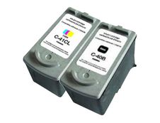 Cartouche compatible Canon PG-40/CL-41 - pack de 2 - noir, cyan, magenta, jaune - UPrint C.40/41 