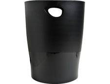 Exacompta Ecobin - Corbeille à papier 15L - noir