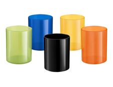 Elami - Pot à crayons - plastique - noir
