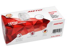 METO Arrow - Boîte de 6 rouleaux de 1000 étiquettes enlevables - 22 x 12 mm - blanc - pour étiqueteuse 1 ligne