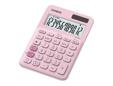 Calculatrice de bureau Casio MS-20UC - 12 chiffres - alimentation batterie et solaire - rose