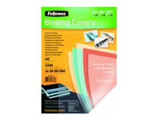 Fellowes - 100 couvertures à reliure A4 (21 x 29,7 cm) - plastique 150 microns - transparent