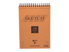 Clairefontaine Fine Arts - Bloc dessin croquis - 100 feuilles - A4 - 90 gr - blanc