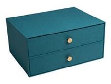 Exacompta OfficeByMe - Module de classement 2 tiroirs - pour A4+ - bleu canard