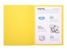 Exacompta Forever 180 - 50 Chemises - 170 gr - pour 200 feuilles - jaune