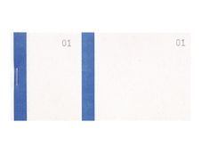 Exacompta - 10 Blocs  vendeurs de 100 tickets - 60 x 135 mm - numéroté - bleu