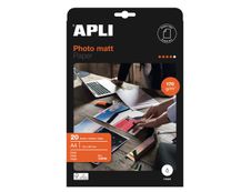 Apli Paper - Papier photo mat recto/verso - A4 - 170 g/m² - 20 feuilles