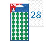 Apli Agipa - 168 Pastilles adhésives - vert - diamètre 15 mm - réf 111841