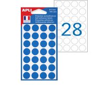 Apli Agipa - 168 Pastilles adhésives - bleu - diamètre 15 mm - réf 111842