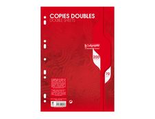 Calligraphe - 200 copies doubles A4 - petits carreaux (5x5 mm) - perforées