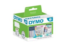 Dymo LabelWriter  - Ruban d'étiquettes auto-adhésives - 1 rouleau de 1000 étiquettes (32 x 57 mm) - fond blanc écriture noire
