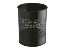 Durable - Corbeille à papier métallique ajourée 15L - noir