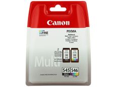 Canon PG-545/CL-546 - Pack de 2 - noir, cyan, magenta, jaune - cartouche d'encre originale