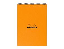 Rhodia - Bloc notes à spirale - A4 - 80 pages - petits carreaux