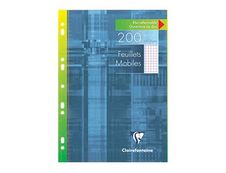Clairefontaine - 200 feuilles simples A4 - petits carreaux (5x5 mm) avec marge - perforées
