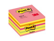 Cube Post-it Couleurs Energie Intense - 76 x 76 mm