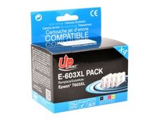 Cartouche compatible Epson 603XL Etoile de mer - pack de 4 - noir, cyan, magenta, jaune - Uprint E.603XL 