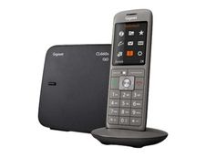 Gigaset CL660A Trio - téléphone sans fil - avec répondeur + 2 combinés supplémentaires - noir