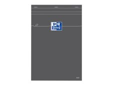 Oxford - Bloc notes - A4 - 160 pages - petits carreaux - 80G - gris