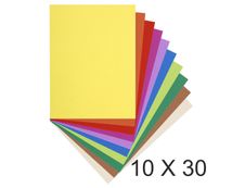 Exacompta Flash - 10 Paquets de 30 Sous-chemises recyclées - 80 gr - couleurs assorties