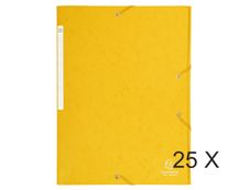 Exacompta - 25 Chemises à rabats maxi capacity - jaune