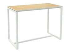 Table haute EASYDESK - L114 x P75 x H110 cm - plateau hêtre