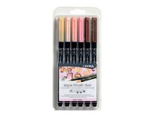 Lyra Aqua Brush Duo - 6 Feutres pinceaux - différentes couleurs