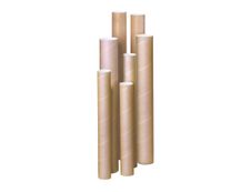10 Tubes d'expédition ronds - 4,5 cm (diamètre) x 76 cm - Carton Plus