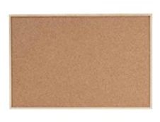 DAHLE - Tableau d'affichage en liège naturel 60 x 90 cm - cadre en bois