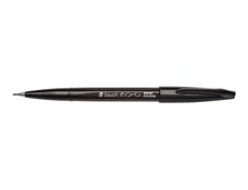 Pentel - Feutre pinceau à pointe souple - noir