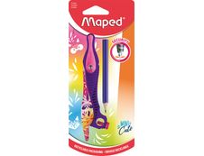 Maped Mini Cute - Compas Kid'z à bague (blister) - bleu ou rose