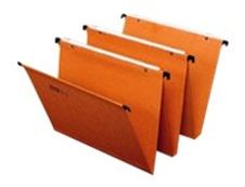 Fast Standard - 25 Dossiers suspendus pour tiroirs - orange - fond V