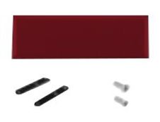 Panneau acoustique LEONARDO avec patine de fixation noir - L120 x 40 cm - Rouge