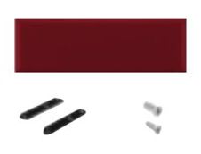 Panneau acoustique LEONARDO avec patine de fixation noir - L140 x 40 cm - Rouge