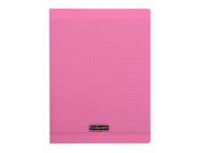Calligraphe 8000 - Cahier polypro 24 x 32 cm - 96 pages - grands carreaux (Seyes) - rose