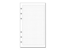 Exacompta Exatime 14 - Recharge pour organiseur - quadrillées 5x5 - 8,1 x 12,6 cm