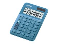 Calculatrice de bureau Casio MS-20UC - 12 chiffres - alimentation batterie et solaire - bleu