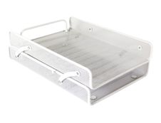 Clementina Frog - Corbeille à courrier - double mesh blanc