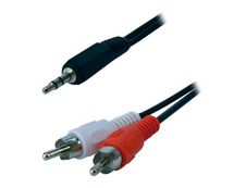 MCL Samar - câble audio/stéréo 2 prises RCA (M)vers JACK 3.5(M) - 1.5 m