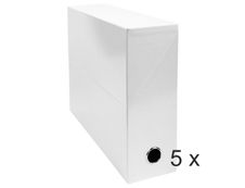 Exacompta Iderama - 5 Boîtes de transfert - dos 90 mm - blanc