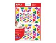 Apli - 720 gommettes triangles - coloris assortis