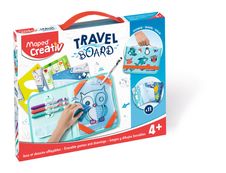 Maped Creativ Travel Board - Kit ardoise voyage animaux - jeux effaçables