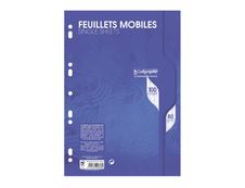 Calligraphe - 100 feuilles mobiles A4 - Grands carreaux (Seyes) - Perforées