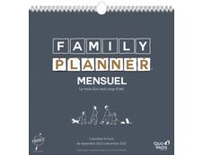 Calendrier Famlily Planner Mensuel - 16 mois : Septembre à Décembre - 30 x 30 cm - Quo Vadis