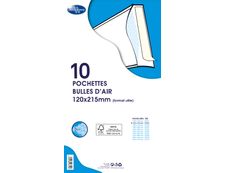 La Couronne - 10 Pochettes bulles - 120 x 215 mm - autocollant - blanc