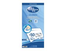 La Couronne - 50 Enveloppes DL 110 x 220 mm - 90 gr - blanc - fenêtre 45x100 mm - bande auto-adhésive